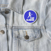 Top Blader Speld! Ronde Button 5,7 Cm (In situ)