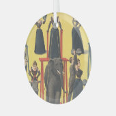 TOP Bodybuilding Girl Glass Ornament (Voorkant links)