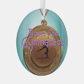TOP Born for Gymnastics Glass Ornament (Voorkant Rechts)