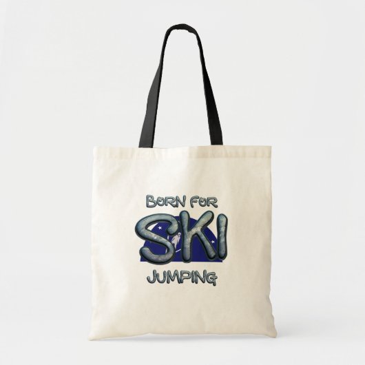 TOP Born for Ski Jumping Tote Bag (Voorkant)