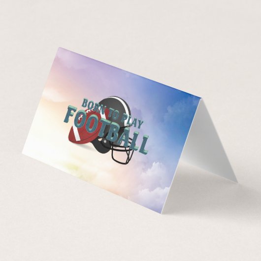 TOP Born to Play Football Visitekaartje (Achterkant)