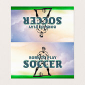 TOP Born to Play Soccer Visitekaartje (Buitenkant ongevouwen)