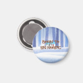 TOP Born to Ski Nordic Magneet (Voorkant / Achterkant)
