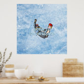 TOP Born to Snowboard Poster (Keuken)