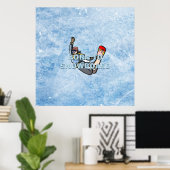 TOP Born to Snowboard Poster (Thuiskantoor)