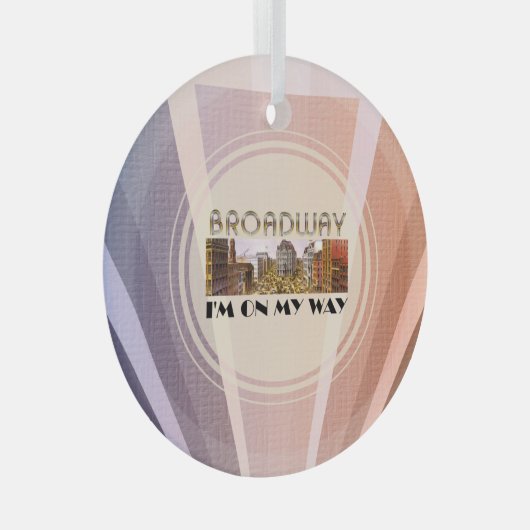 TOP Broadway Star Glass Ornament (Voorkant Rechts)