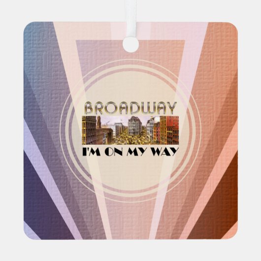 TOP Broadway Star Metal Ornament (Achterkant)