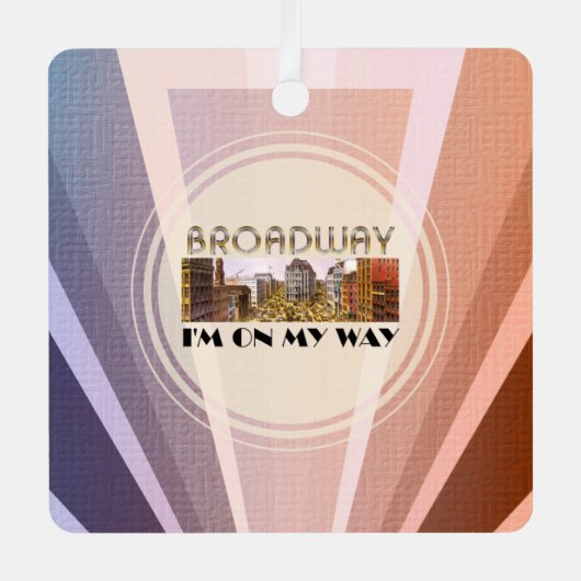 TOP Broadway Star Metal Ornament (Voorkant)