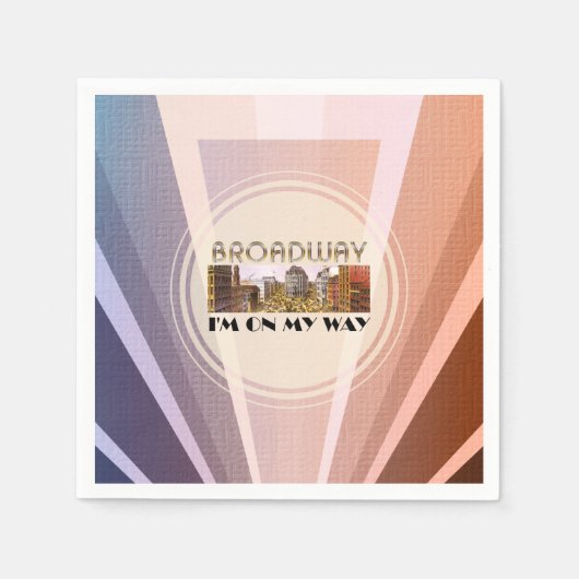 TOP Broadway Star Napkins Servet (Voorkant)