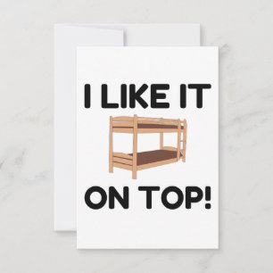 Top Bunk Bed Bedankkaart