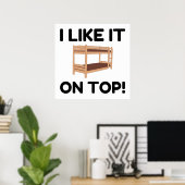 Top Bunk Bed Poster (Thuiskantoor)