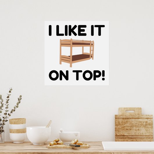 Top Bunk Bed Poster (Keuken)