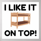 Top Bunk Bed Poster (Voorkant)