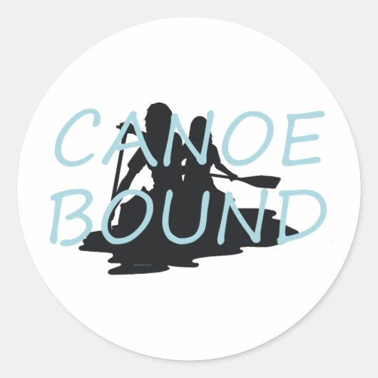 TOP Canoe Bound Ronde Sticker (Voorkant)