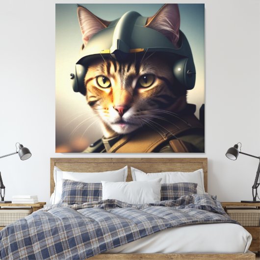 TOP CAT PISTOOL PILOT SERIE NR. 2 ART PRINT (Insitu (Slaapkamer))