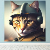 TOP CAT PISTOOL PILOT SERIE NR. 2 ART PRINT (Insitu (Houten vloer))