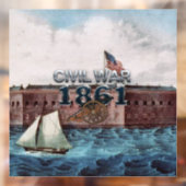 TOP Civil War 1861 Window Cling Raamsticker (Vel 2)