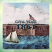 TOP Civil War 1861 Window Cling Raamsticker (Vel 3)