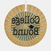 TOP College Bound Glass Ornament (Achterkant)