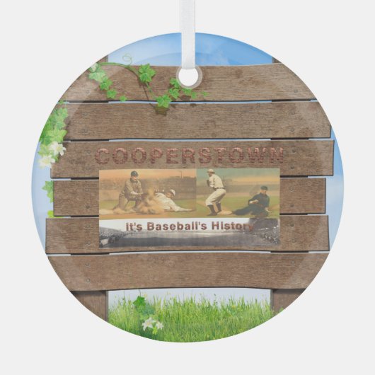TOP Cooperstown Glass Ornament (Voorkant)