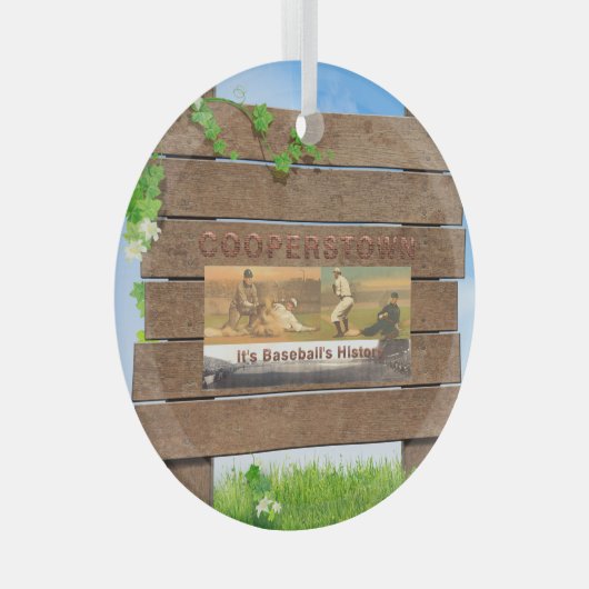 TOP Cooperstown Glass Ornament (Voorkant Rechts)