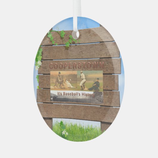 TOP Cooperstown Glass Ornament (Voorkant links)