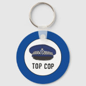 Top Cop. Politieagent of Agent. Sleutelhanger (Achterkant)