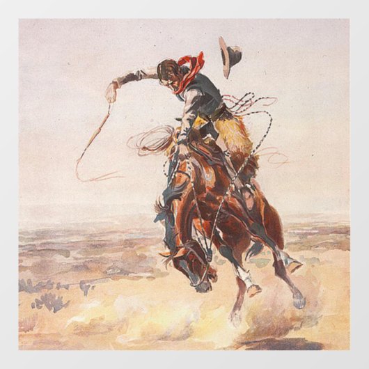 TOP Cowboy Life Window Cling Raamsticker (Vel)