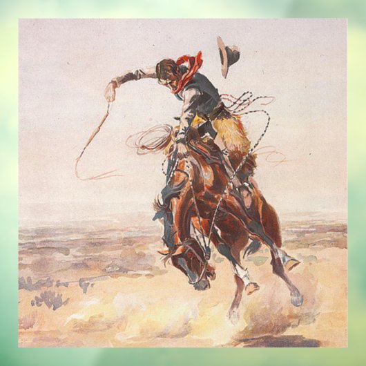 TOP Cowboy Life Window Cling Raamsticker (Vel 3)