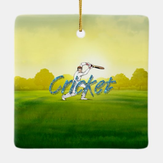 TOP Cricket Keramisch Ornament (Achterkant)