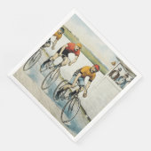 TOP Cycling Old School Paper Dinner Napkins Servet (Hoek)
