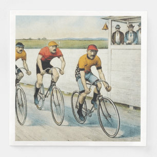 TOP Cycling Old School Paper Dinner Napkins Servet