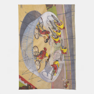 TOP Cycling Yellow Jersey Slogan Theedoek