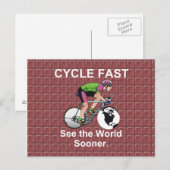 TOP Cyclus snel Briefkaart (Voorkant / Achterkant)