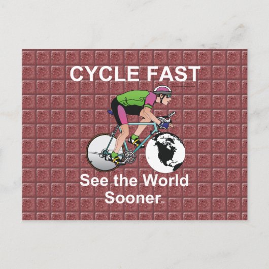 TOP Cyclus snel Briefkaart (Voorkant)