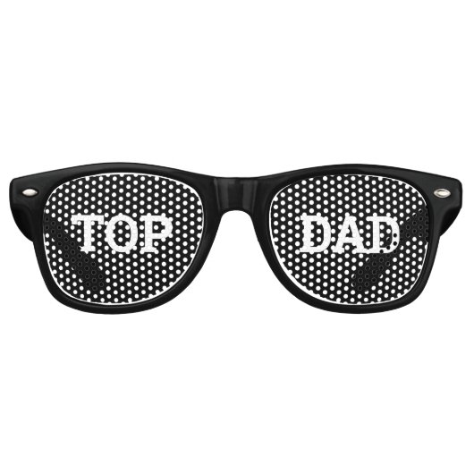 TOP DAD retro Shades / Fun Party Sunbribril Retro Zonnebril (Voorkant)