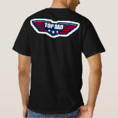Top Dad T-Shirt - Vier de ultieme vader (Achterkant)