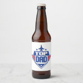 Top Dad vliegtuig Bier Etiket (Voorkant)