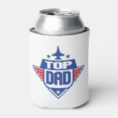 Top Dad vliegtuig Blikjeskoeler (Blikje Voorkant)