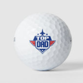 Top Dad vliegtuig Golfballen (Voorkant)