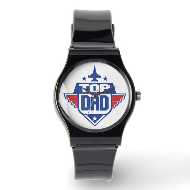 Top Dad vliegtuig Horloge (Voorkant)