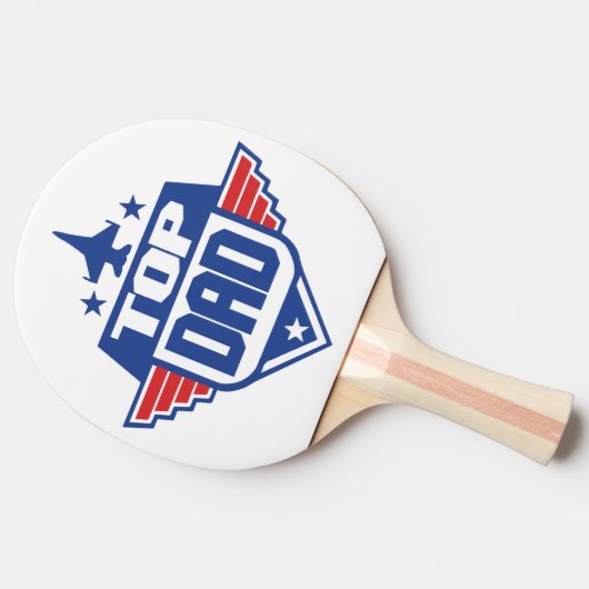 Top Dad vliegtuig Tafeltennisbatje (Zijkant)