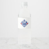 Top Dad vliegtuig Waterfles Etiket (Voorkant)