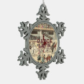 TOP Dance Latijn Tin Sneeuwvlok Ornament (Links)