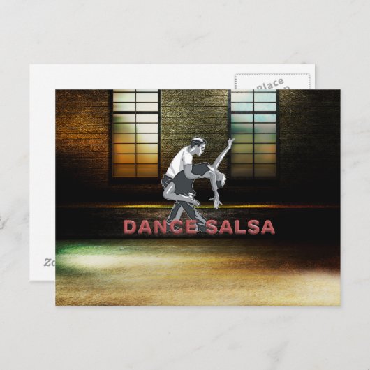 TOP Dance Salsa Briefkaart (Voorkant / Achterkant)