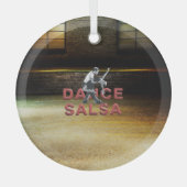 TOP Dance Salsa Glass Ornament (Voorkant)