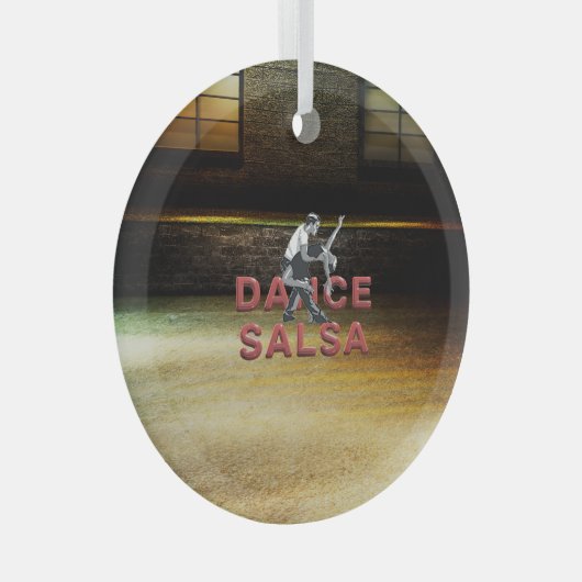 TOP Dance Salsa Glass Ornament (Voorkant Rechts)
