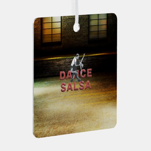 TOP Dance Salsa Metal Ornament (Voorkant Rechts)