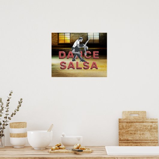 TOP Dance Salsa Poster (Keuken)