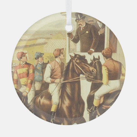 TOP Derby Day Glass Ornament (Voorkant)